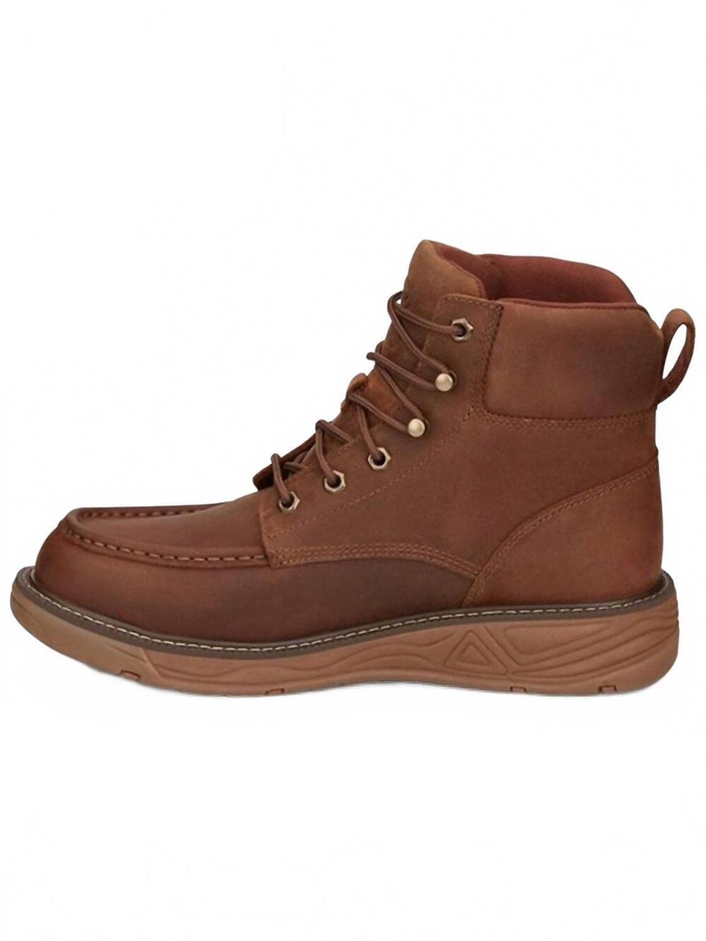 NEW JUSTIN men's rush lace boot in brown